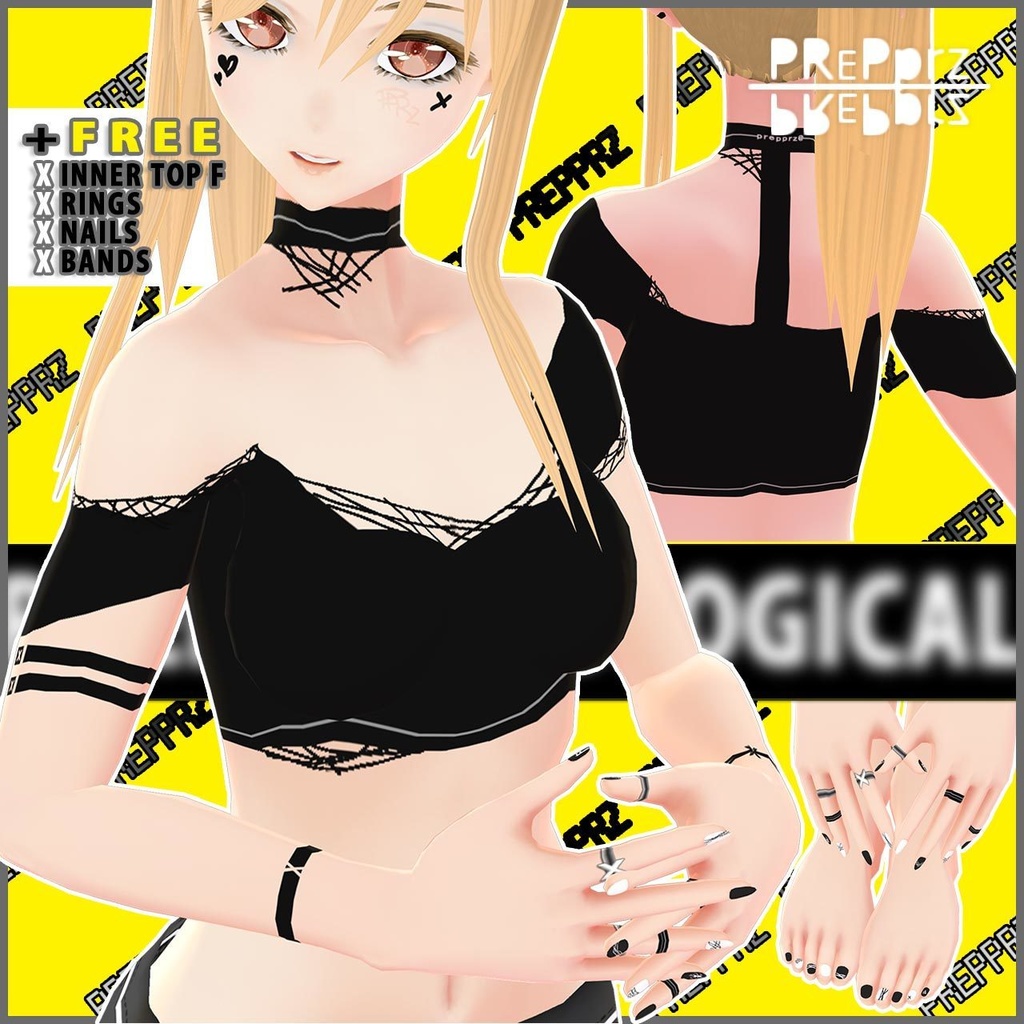 【VRoid】「PHENOMENOLOGICAL」女性向けFセット