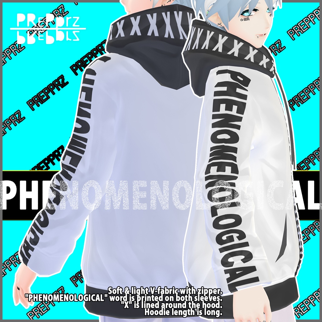【VRoid】「PHENOMENOLOGICAL」パーカーロング