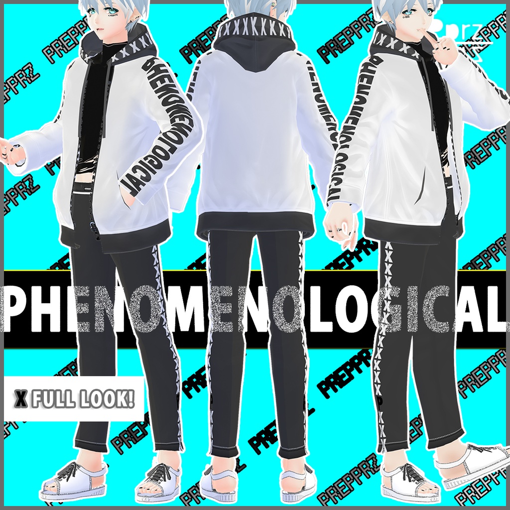 【VRoid】「PHENOMENOLOGICAL」メンズ用セットM!