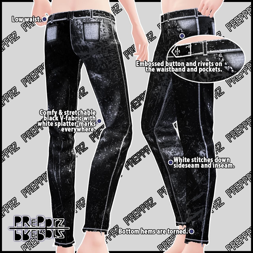 【VRoid】パンツスプラッタ