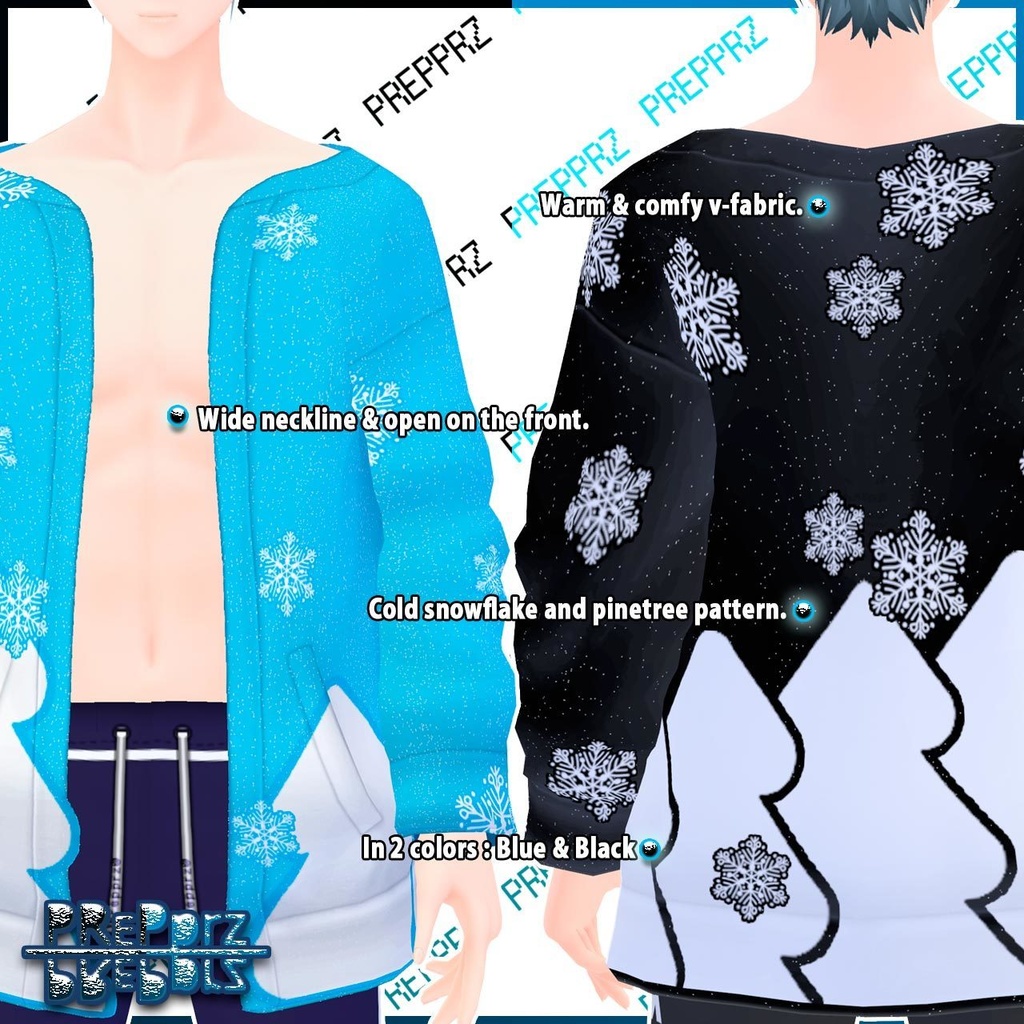 【VRoid】ウィンターのカーディガン