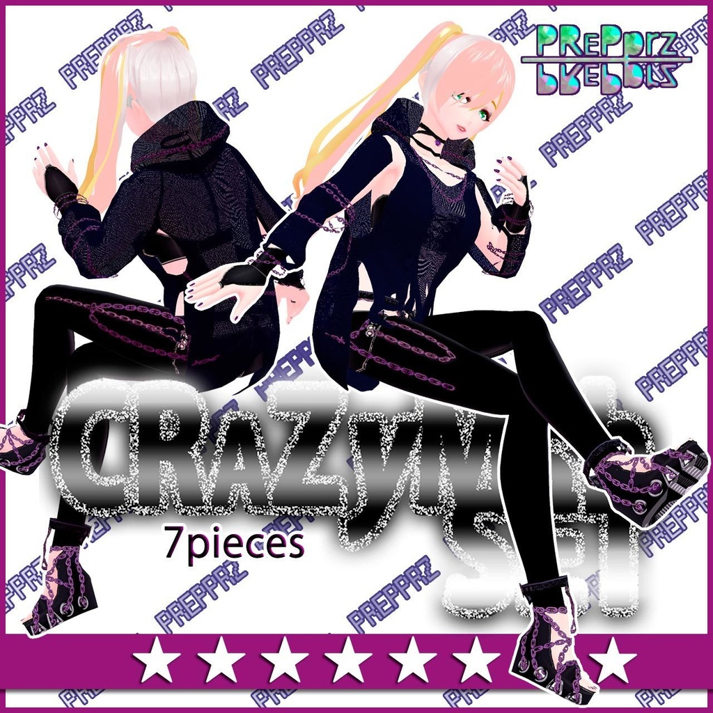 【VRoid】CrazyMshセット