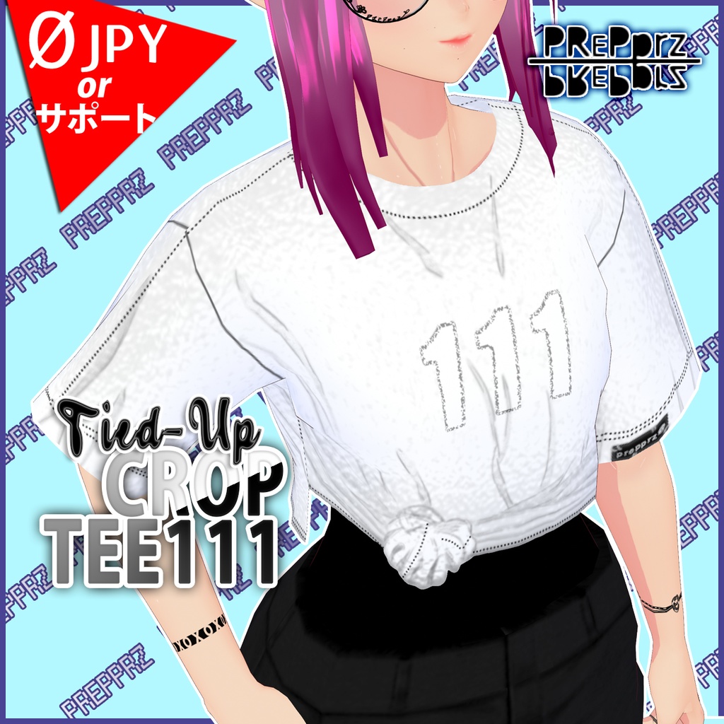 【VRoid】Tied-Up CropTee111
