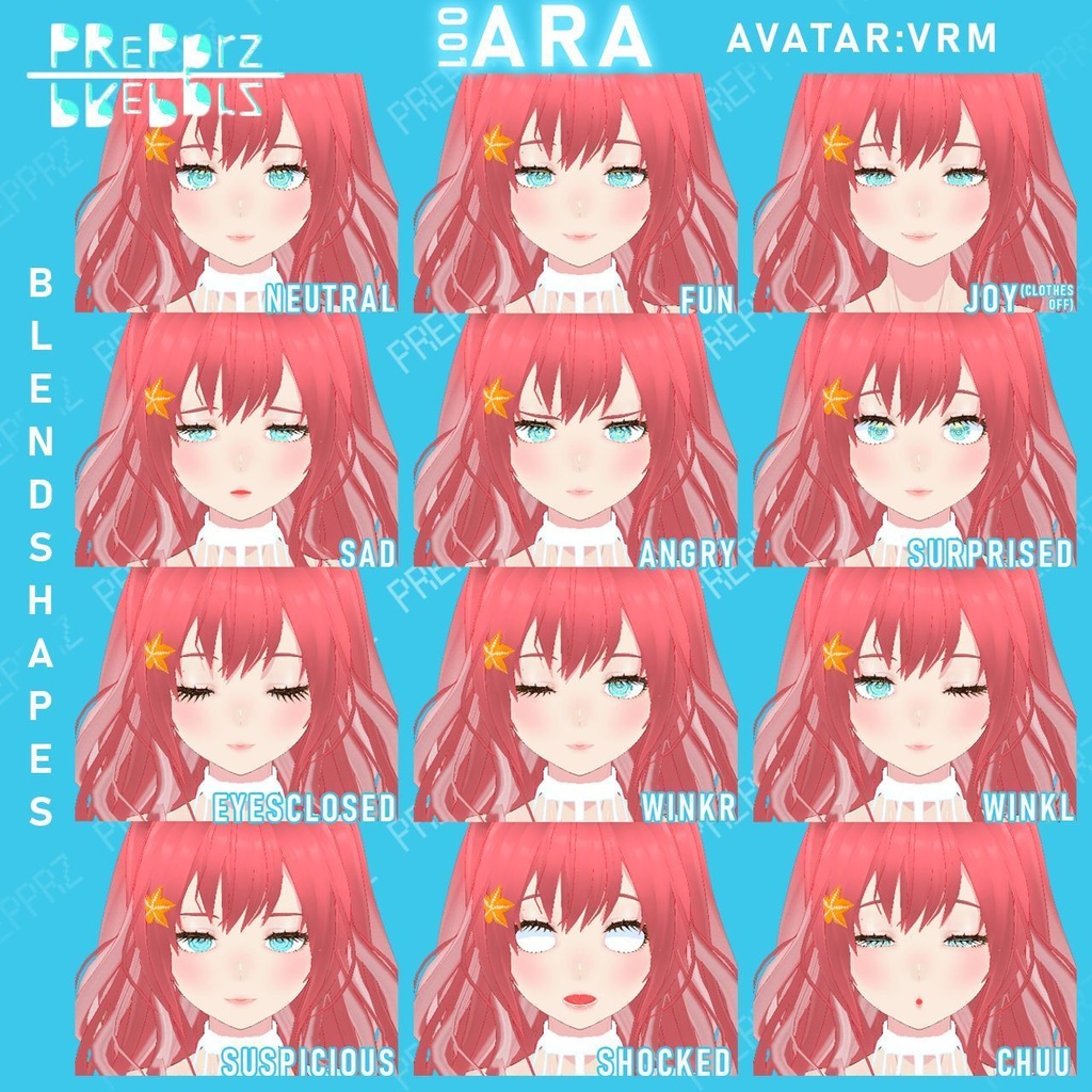 【VRMアバター】001 ARA