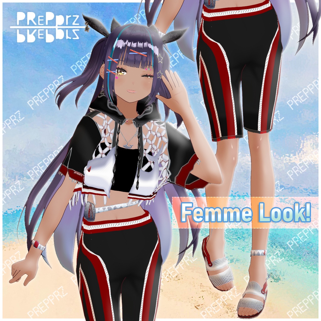 【VRoid】#スイムウェアー BRSver セット