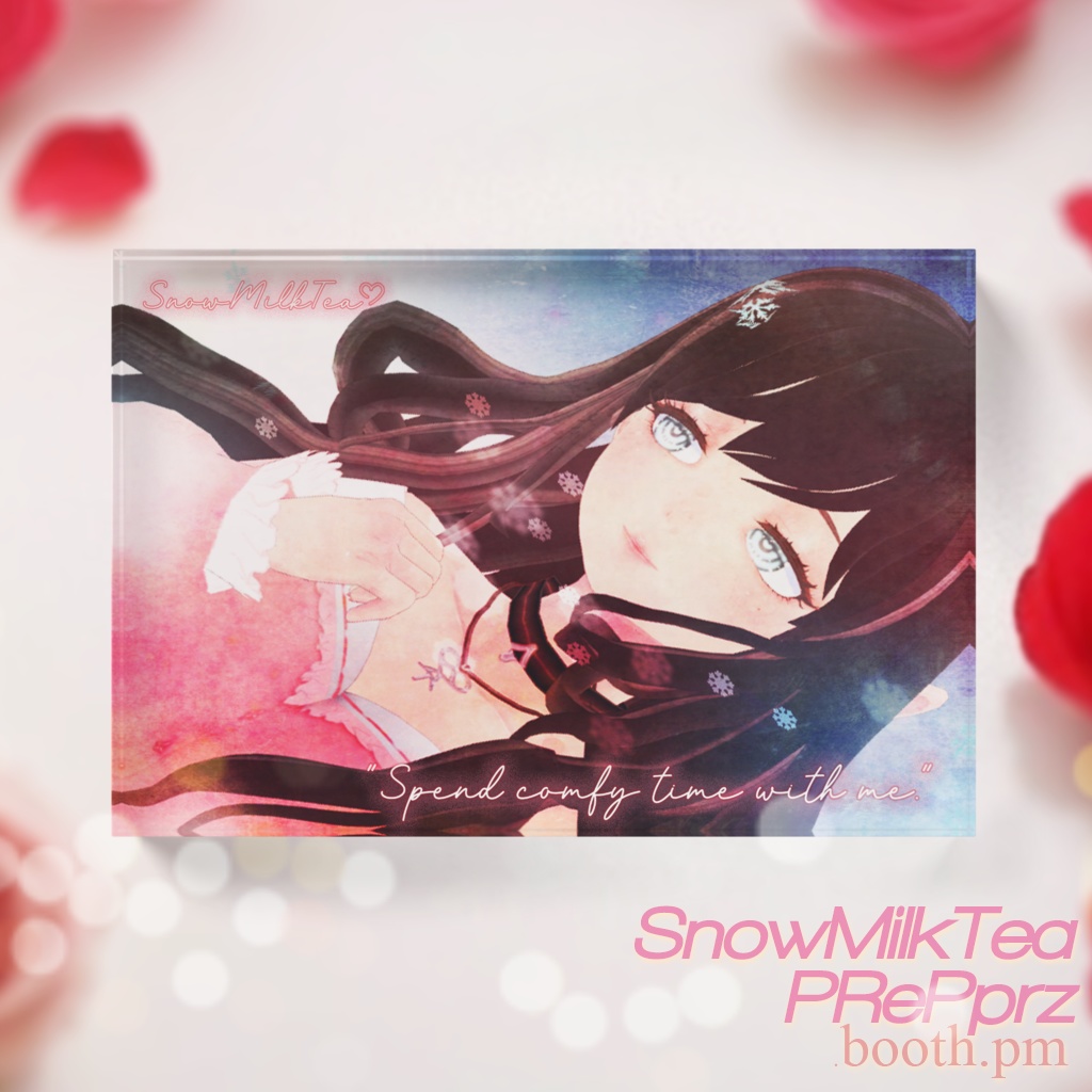 「ComfyTime : SnowMilkTea」アクリルブロック ♦ Acrylic Block