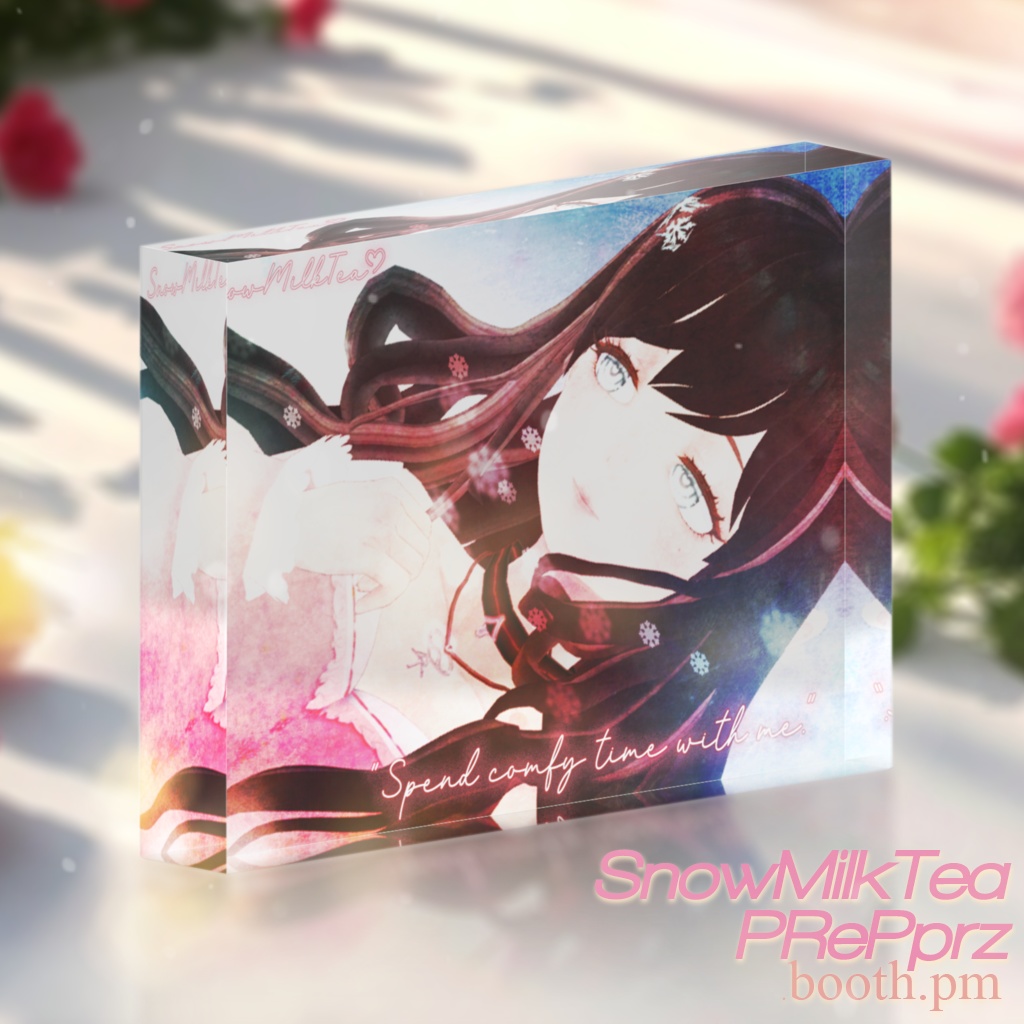 「ComfyTime : SnowMilkTea」アクリルブロック ♦ Acrylic Block