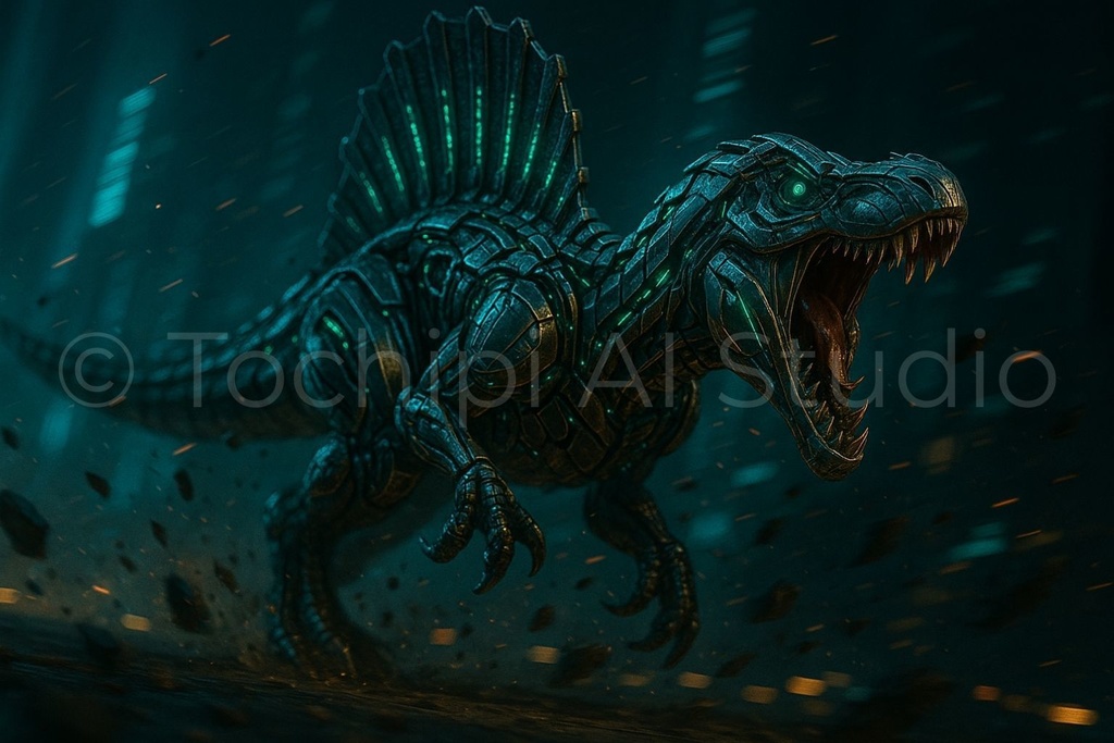 【4K】サイバーメカ恐竜アート 5種セット|Series 01