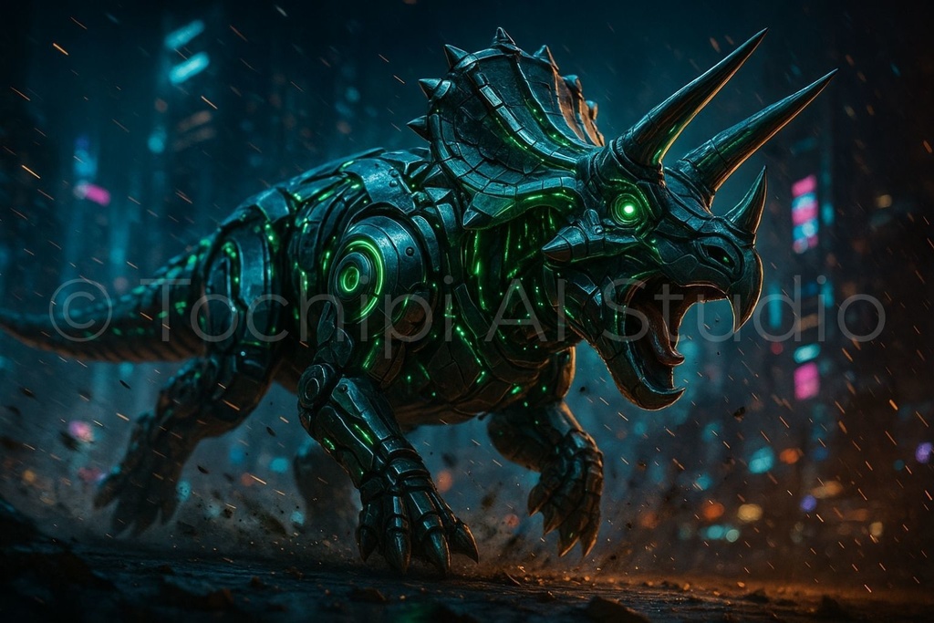 【4K】サイバーメカ恐竜アート 5種セット|Series 01