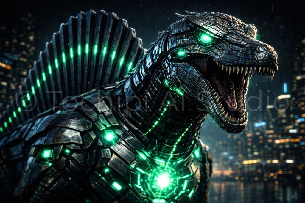 S01 - Cyber Dinosaur Artworks - Spinosaurus / 10 Artworks (4K)