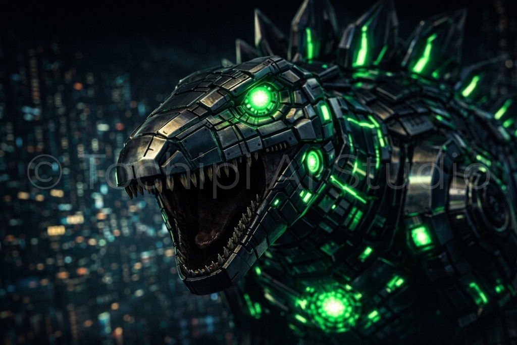 S01 - Cyber Dinosaur Artworks - Stegosaurus / 10 Artworks (4K)