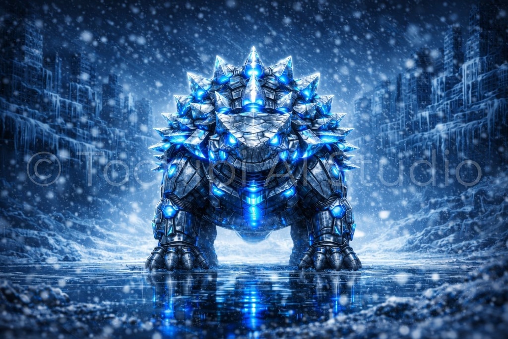 S02 - Cyber Dinosaur Artworks - Ankylosaurus / 10 Artworks (4K)