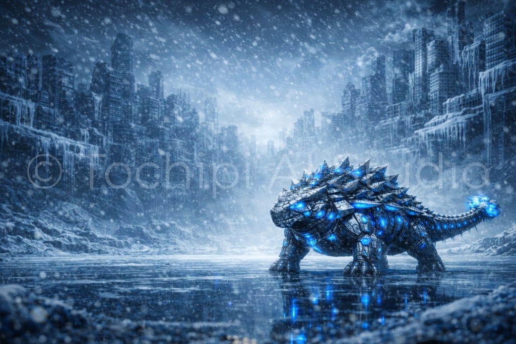 S02 - Cyber Dinosaur Artworks - Ankylosaurus / 10 Artworks (4K)