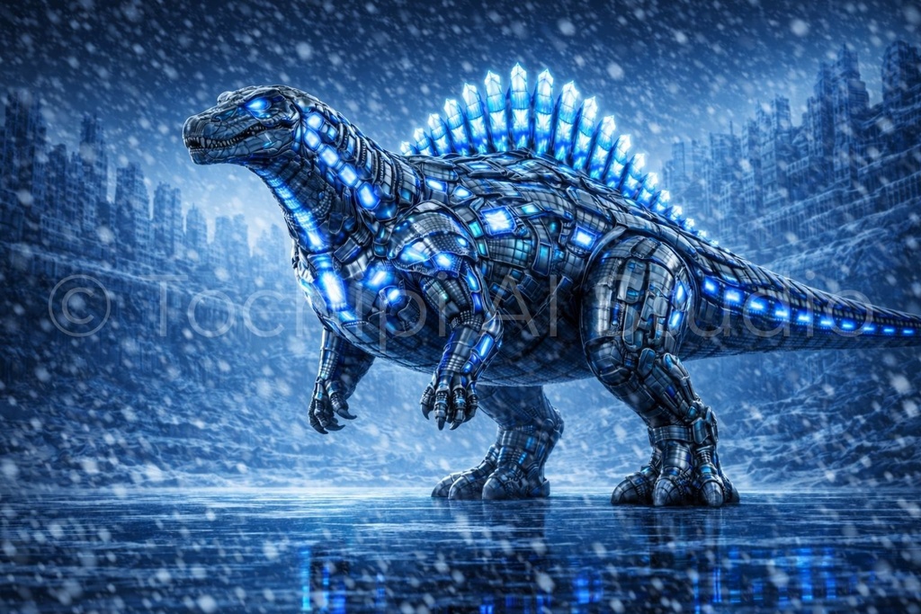 S02 - Cyber Dinosaur Artworks - Spinosaurus / 10 Artworks (4K)