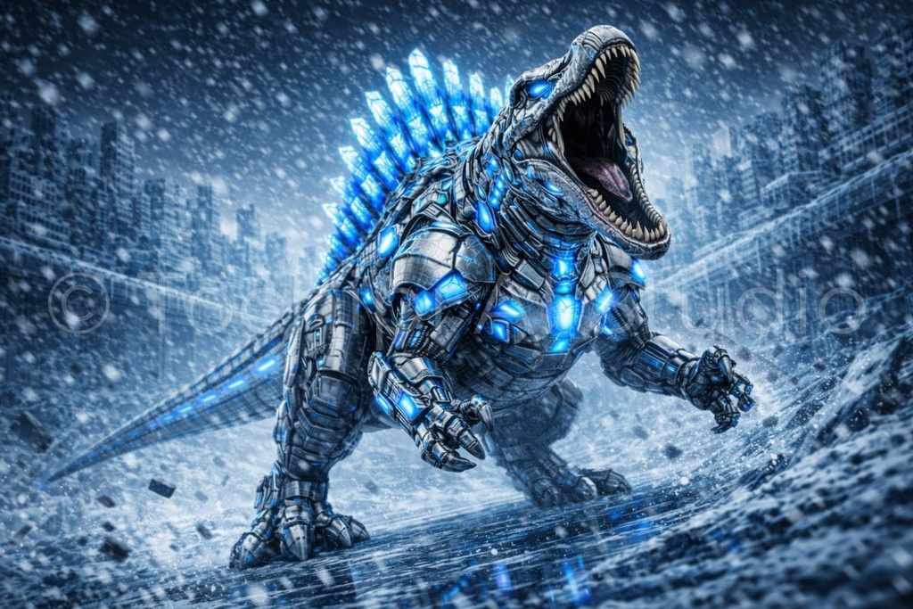 S02 - Cyber Dinosaur Artworks - Spinosaurus / 10 Artworks (4K)