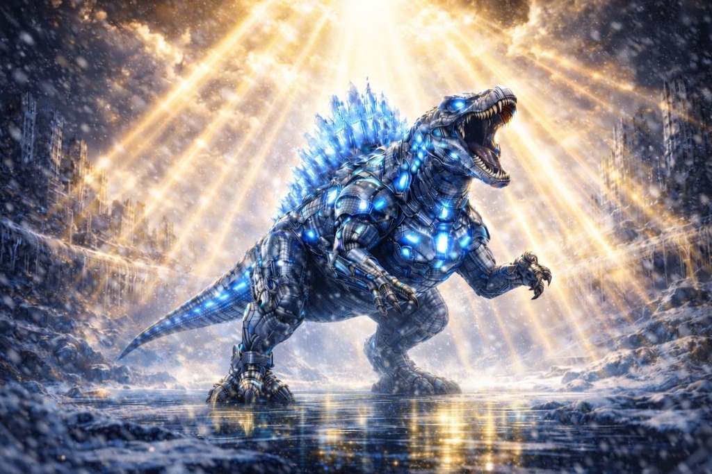 S02 - Cyber Dinosaur Artworks - Spinosaurus / 10 Artworks (4K)