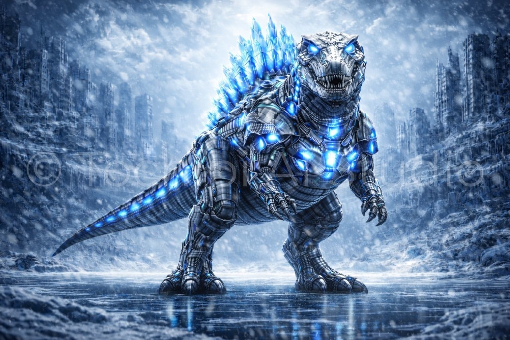 S02 - Cyber Dinosaur Artworks - Spinosaurus / 10 Artworks (4K)