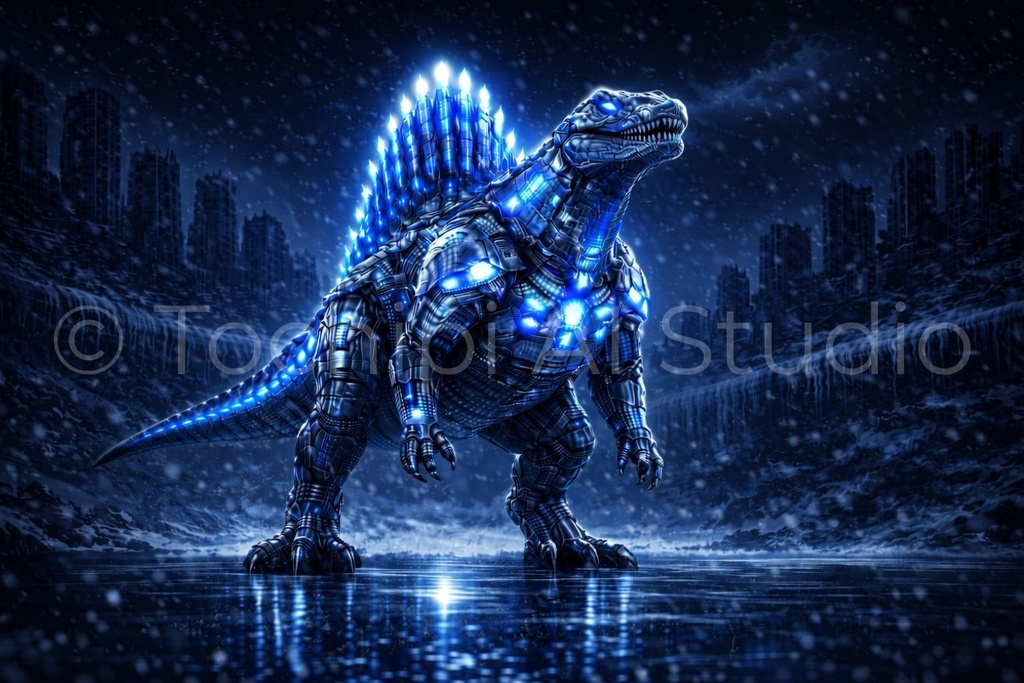 S02 - Cyber Dinosaur Artworks - Spinosaurus / 10 Artworks (4K)