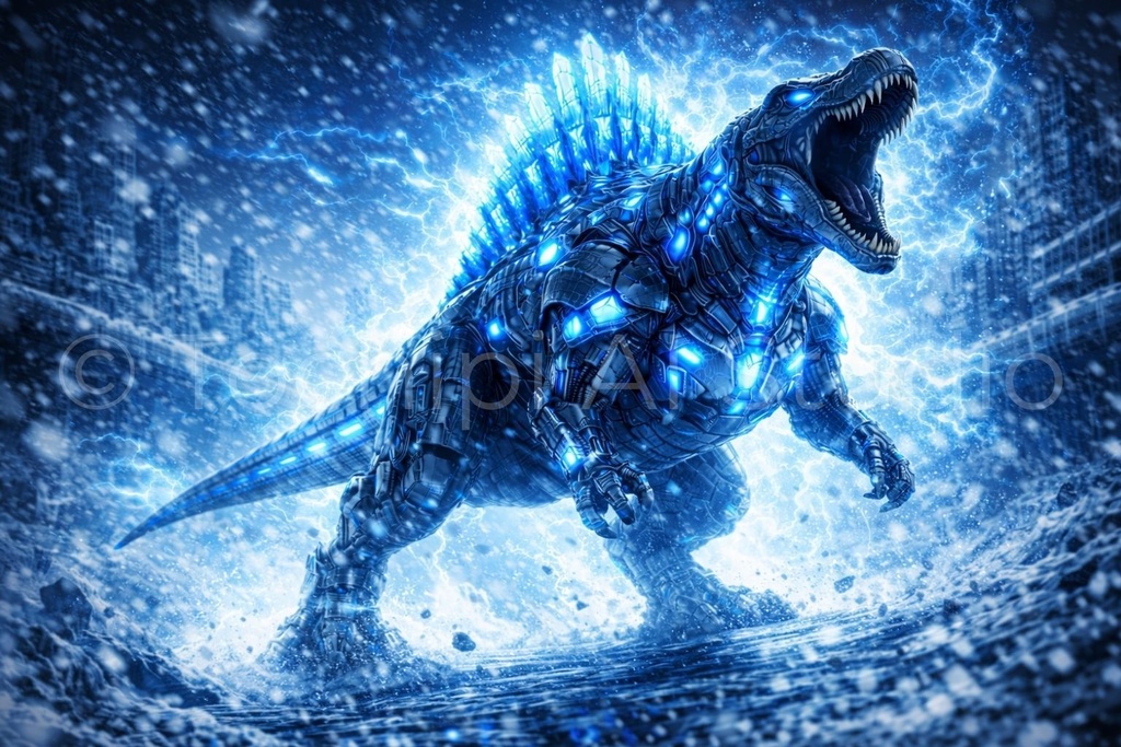 S02 - Cyber Dinosaur Artworks - Spinosaurus / 10 Artworks (4K)