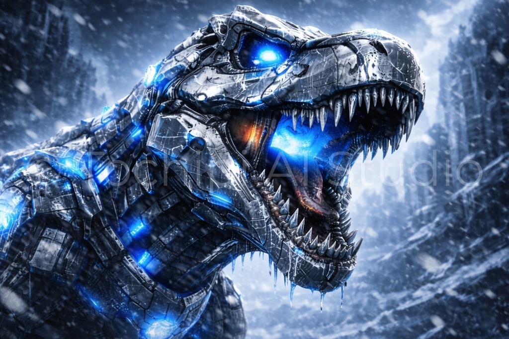 S02 - Cyber Dinosaur Artworks - Tyrannosaurus / 10 Artworks (4K)
