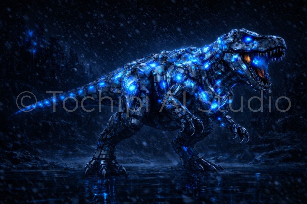 S02 - Cyber Dinosaur Artworks - Tyrannosaurus / 10 Artworks (4K)