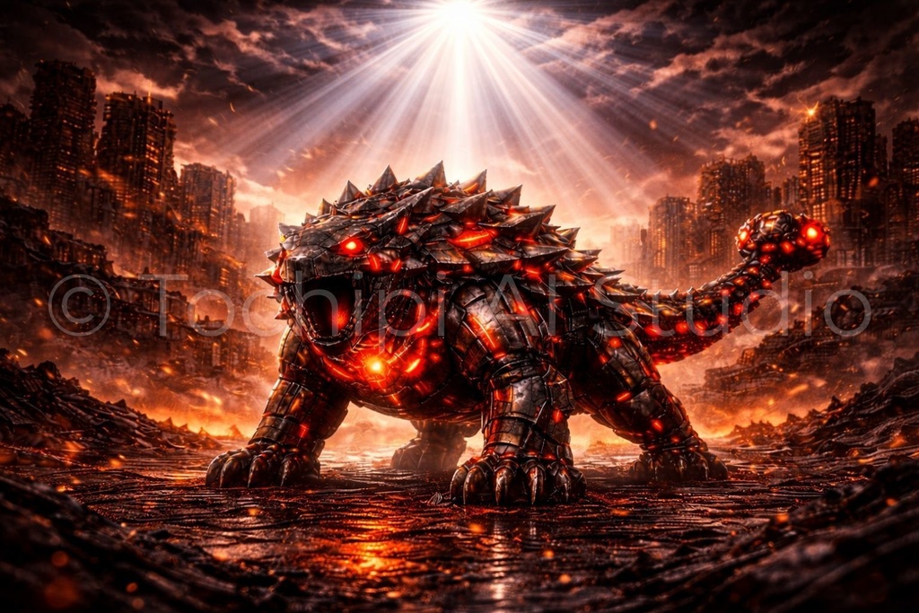 S03 - Cyber Dinosaur Artworks - Ankylosaurus / 10 Artworks (4K)