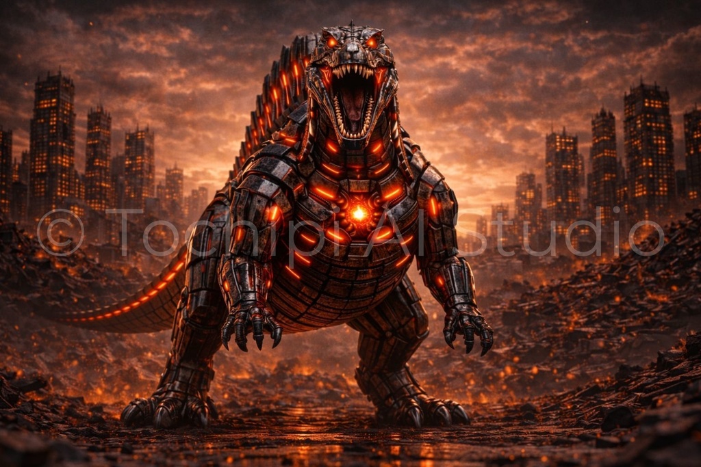 S03 - Cyber Dinosaur Artworks - Spinosaurus / 10 Artworks (4K)