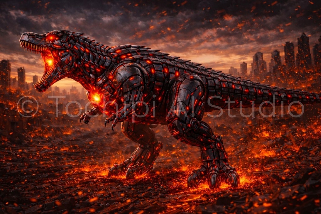 S03 - Cyber Dinosaur Artworks - Tyrannosaurus / 10 Artworks (4K)