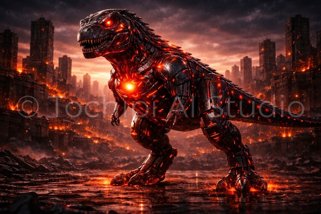 S03 - Cyber Dinosaur Artworks - Tyrannosaurus / 10 Artworks (4K)