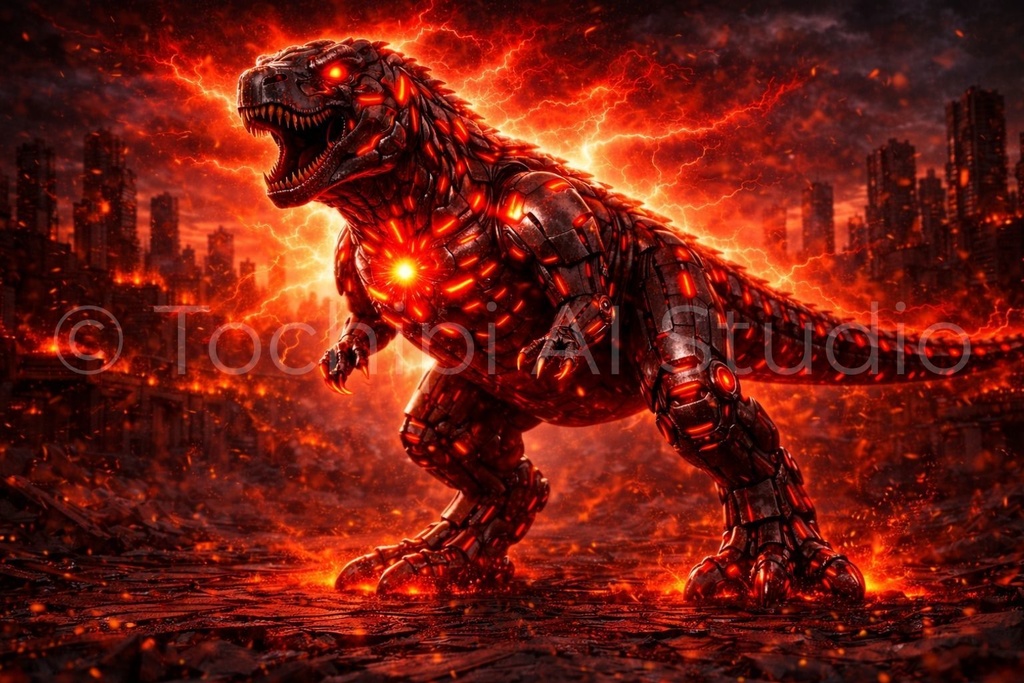 S03 - Cyber Dinosaur Artworks - Tyrannosaurus / 10 Artworks (4K)