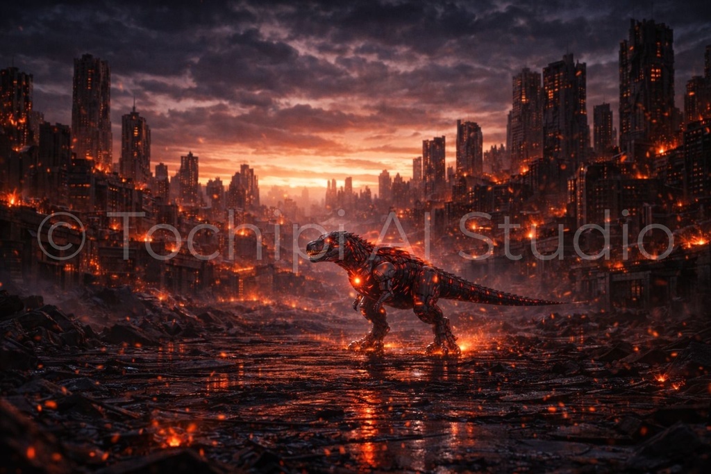 S03 - Cyber Dinosaur Artworks - Tyrannosaurus / 10 Artworks (4K)