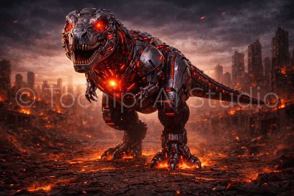 S03 - Cyber Dinosaur Artworks - Tyrannosaurus / 10 Artworks (4K)