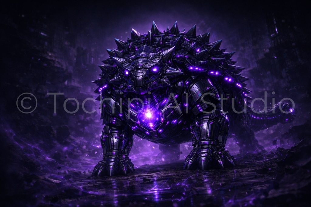 S04 - Cyber Dinosaur Artworks - Ankylosaurus / 10 Artworks (4K)