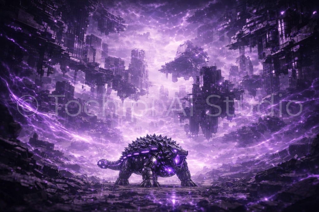 S04 - Cyber Dinosaur Artworks - Ankylosaurus / 10 Artworks (4K)