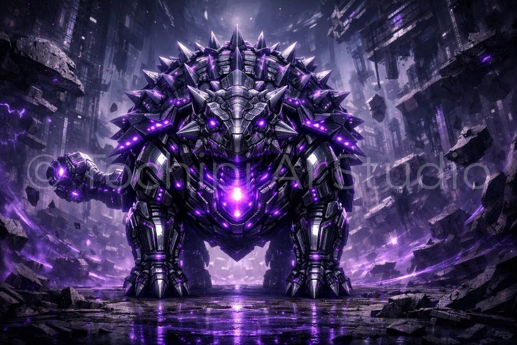 S04 - Cyber Dinosaur Artworks - Ankylosaurus / 10 Artworks (4K)