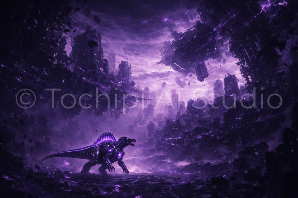 S04 - Cyber Dinosaur Artworks - Spinosaurus / 10 Artworks (4K)