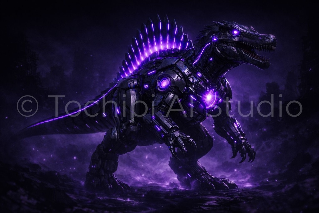 S04 - Cyber Dinosaur Artworks - Spinosaurus / 10 Artworks (4K)