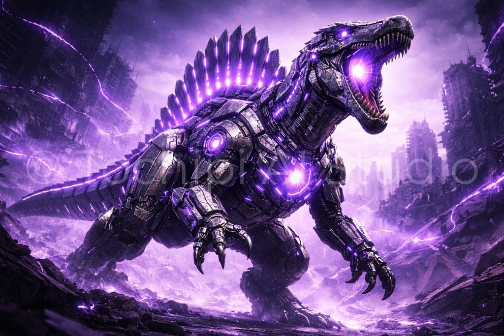 S04 - Cyber Dinosaur Artworks - Spinosaurus / 10 Artworks (4K)