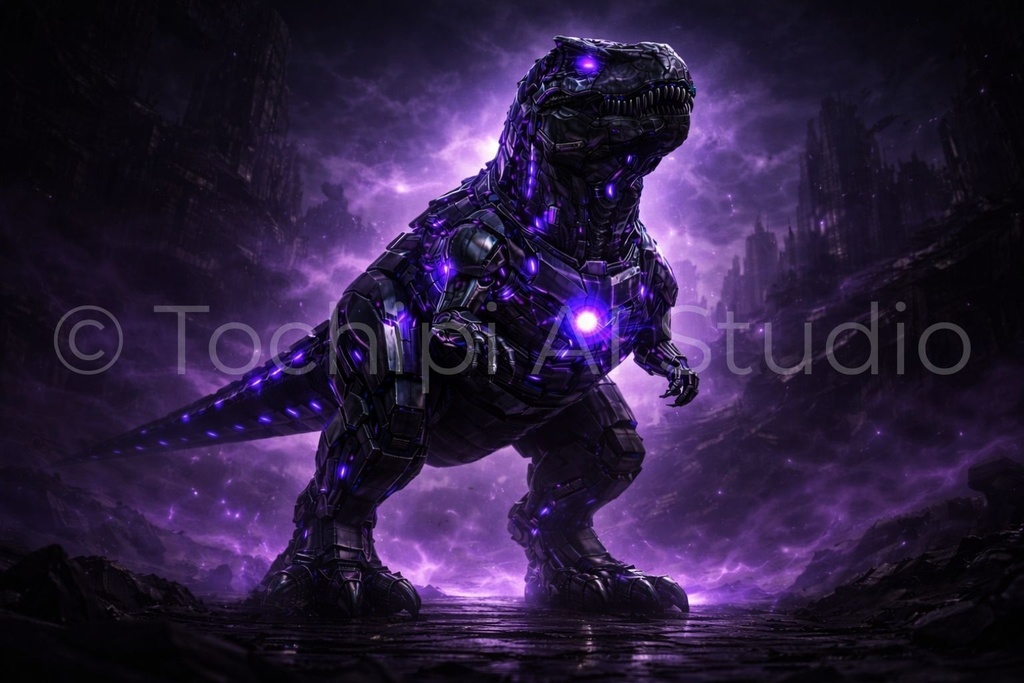 S04 - Cyber Dinosaur Artworks - Tyrannosaurus / 10 Artworks (4K)