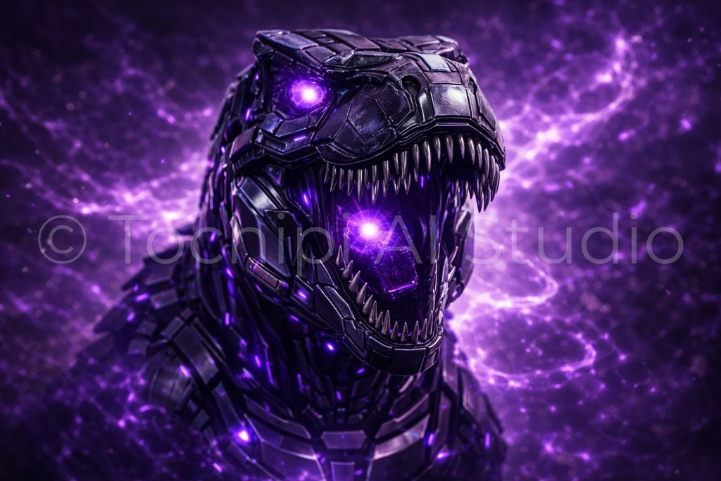S04 - Cyber Dinosaur Artworks - Tyrannosaurus / 10 Artworks (4K)