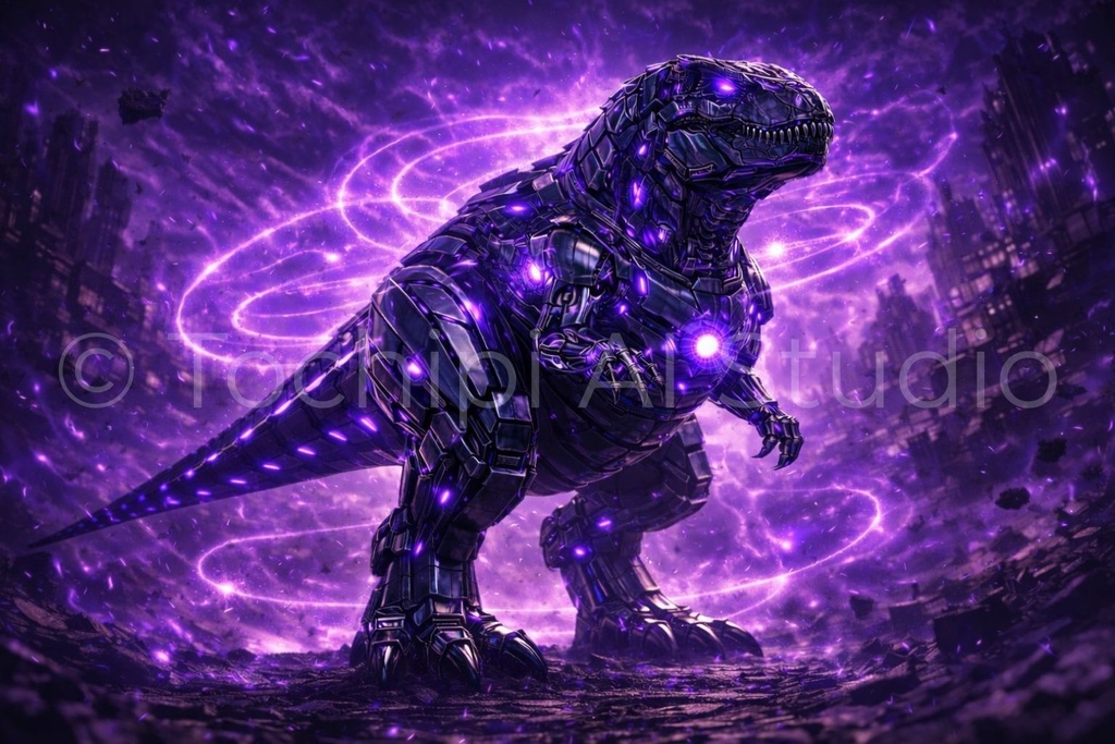 S04 - Cyber Dinosaur Artworks - Tyrannosaurus / 10 Artworks (4K)