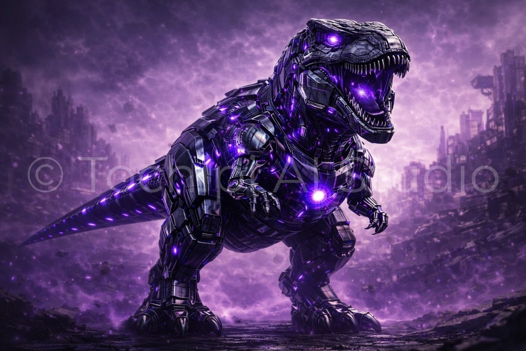 S04 - Cyber Dinosaur Artworks - Tyrannosaurus / 10 Artworks (4K)