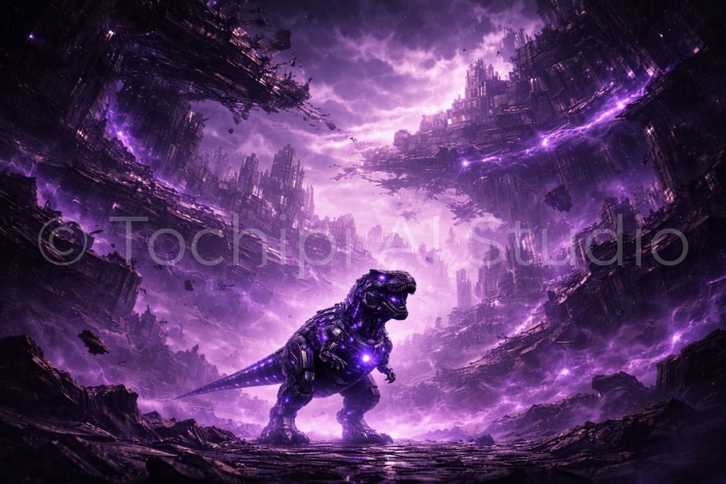 S04 - Cyber Dinosaur Artworks - Tyrannosaurus / 10 Artworks (4K)