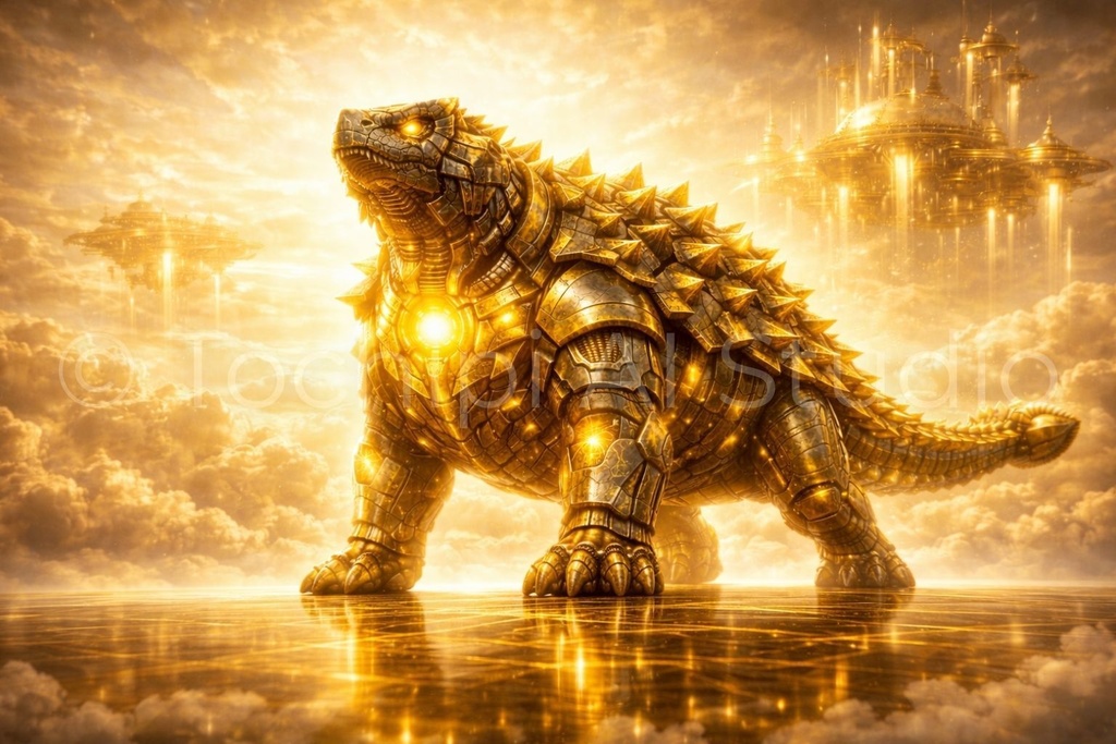 S05 - Cyber Dinosaur Artworks - Ankylosaurus / 10 Artworks (4K)