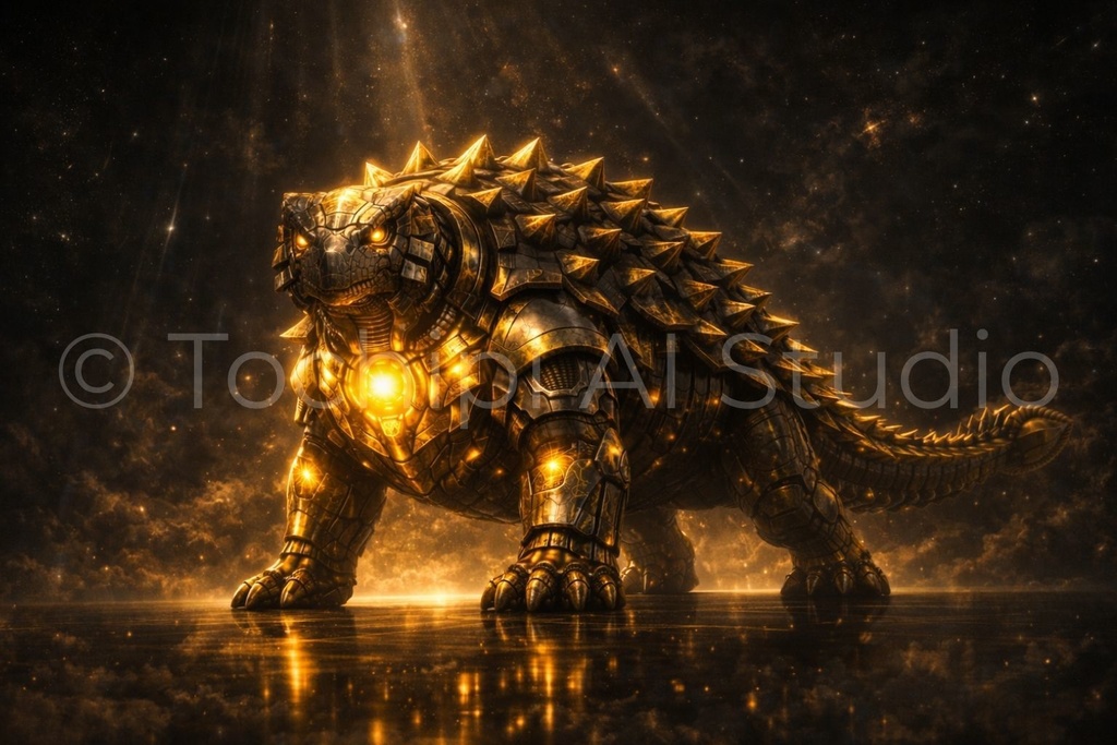 S05 - Cyber Dinosaur Artworks - Ankylosaurus / 10 Artworks (4K)