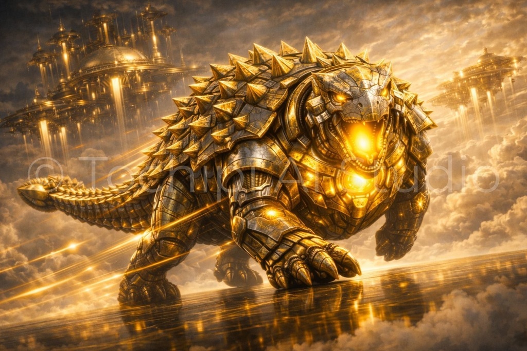 S05 - Cyber Dinosaur Artworks - Ankylosaurus / 10 Artworks (4K)