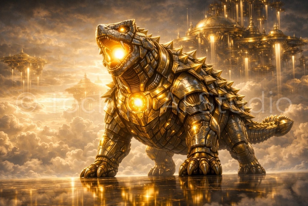 S05 - Cyber Dinosaur Artworks - Ankylosaurus / 10 Artworks (4K)