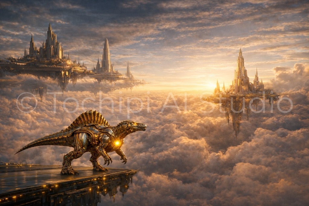 S05 - Cyber Dinosaur Artworks - Spinosaurus / 10 Artworks (4K)