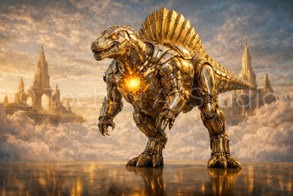 S05 - Cyber Dinosaur Artworks - Spinosaurus / 10 Artworks (4K)