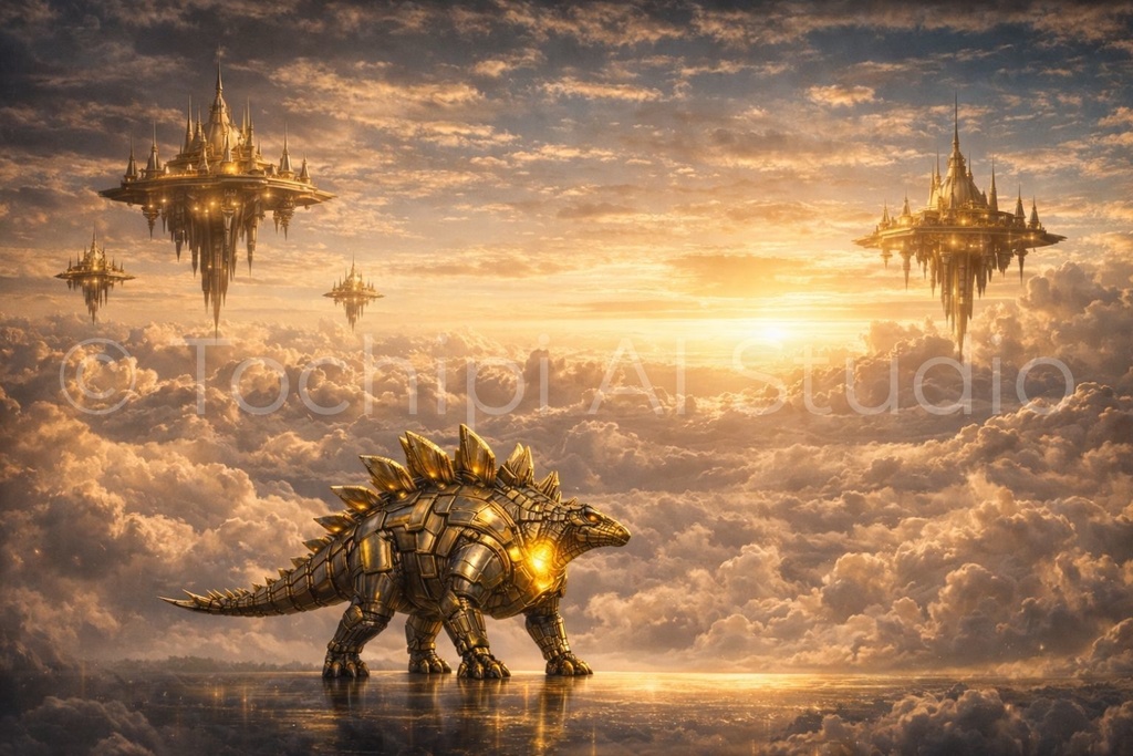 S05 - Cyber Dinosaur Artworks - Stegosaurus / 10 Artworks (4K)